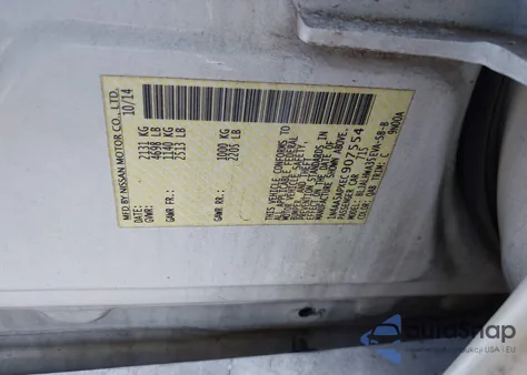 2014 Nissan Maxima 3.5 Sv z USA, uszkodzony, nr VIN 1N4AA5APXEC907554